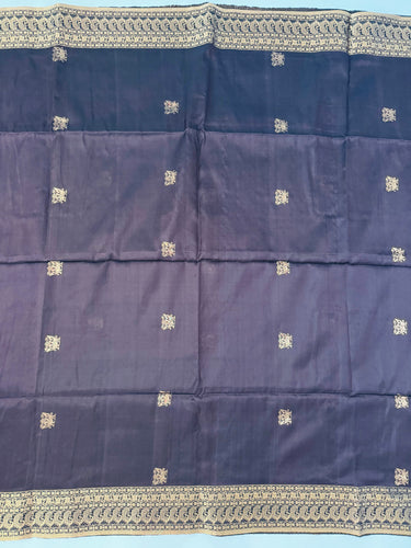 ShopNaya Exclusive | Pure Mulberry Silk Saree | Brown | Light Weight | Gold Zari | Handwoven | Ships from California | Anamniya